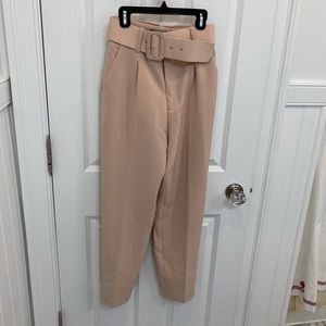 Zara blush pants with belt. Worn once.